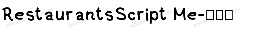 RestaurantsScript Me字体转换